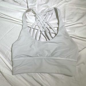 LULULEMON WHITE ENERGY SPORTS BRA